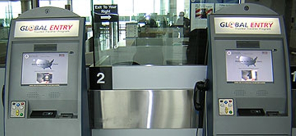 global entry kiosk, part of the Global Entry Program to travel like a VIP